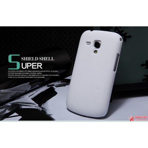 Чехол Nillkin Super Shield для Samsung S7562 Galaxy S Duos  (белый)+ Защитная Пленка 